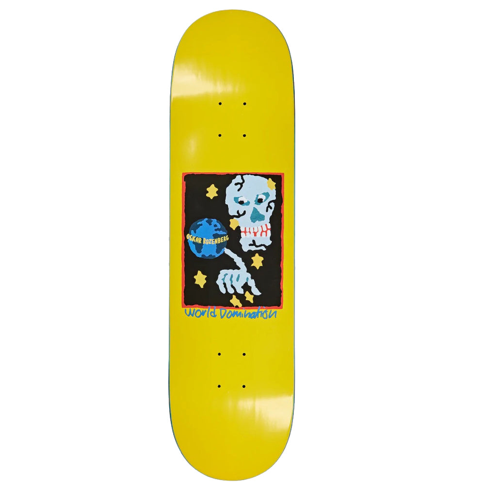 Polar Oski World Domination Yellow Skateboard Deck