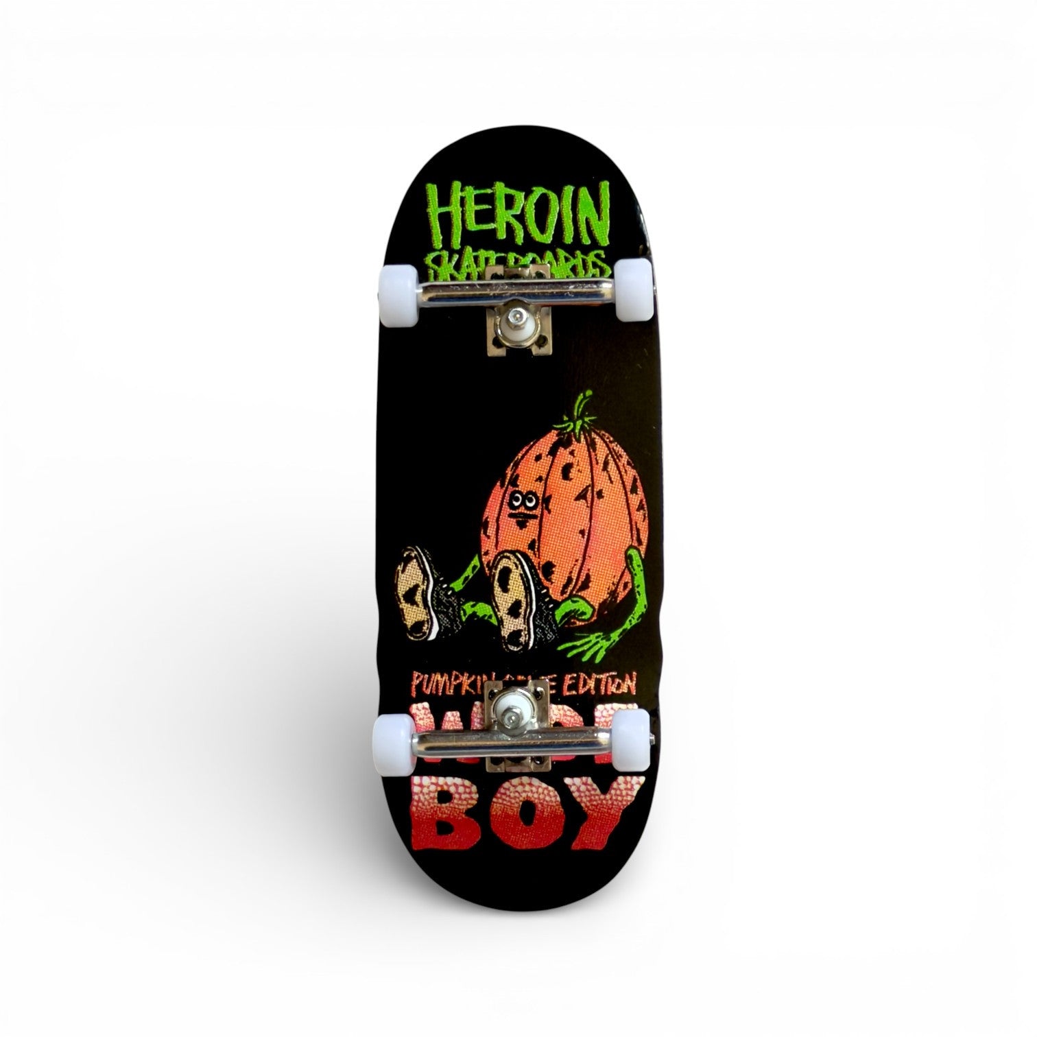 Custom X Heroin Pumpkin Wide Boy Complete Fingerboard - 36,5 mm
