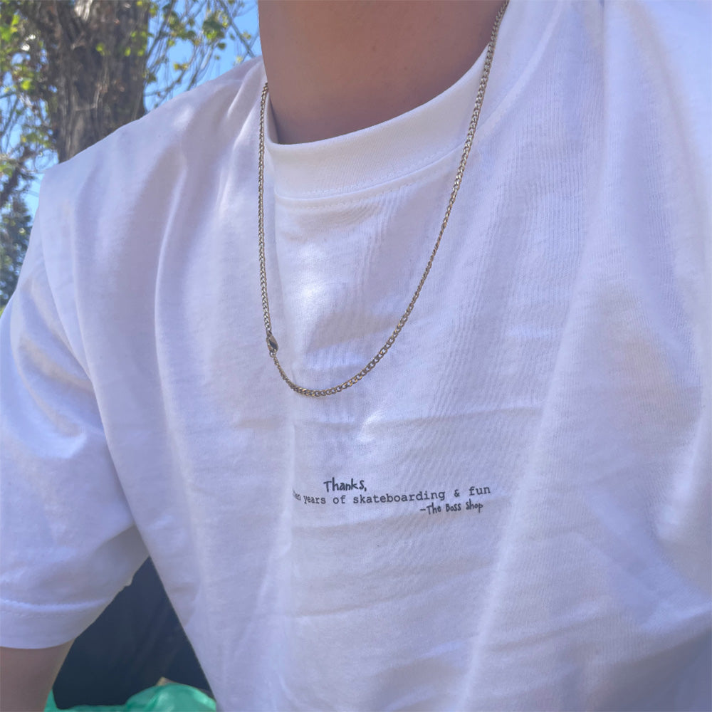 The Boss 15 years LS T-shirt - White