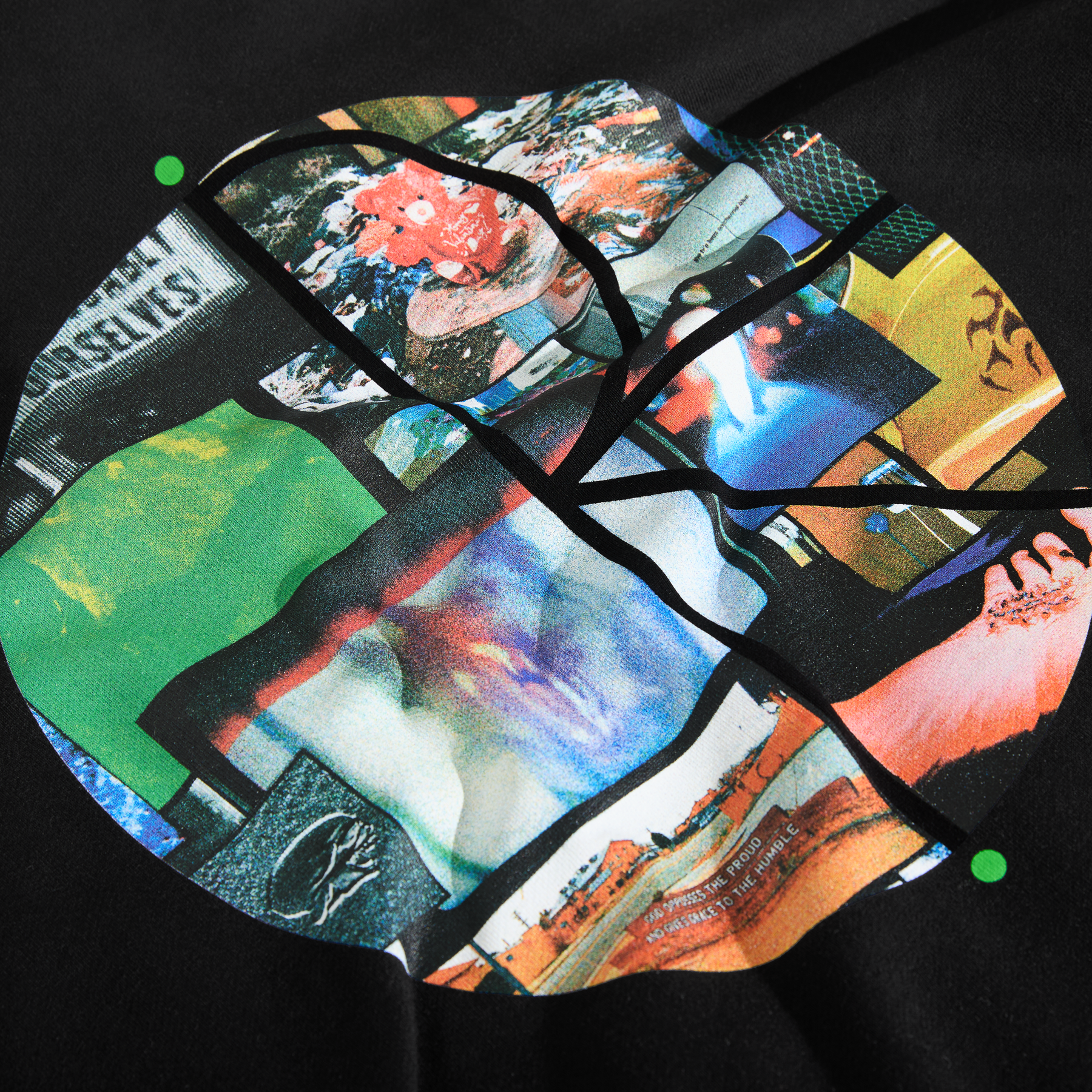 Polar Skate Co Ourselves Collage Fill Logo Hoodie - Black
