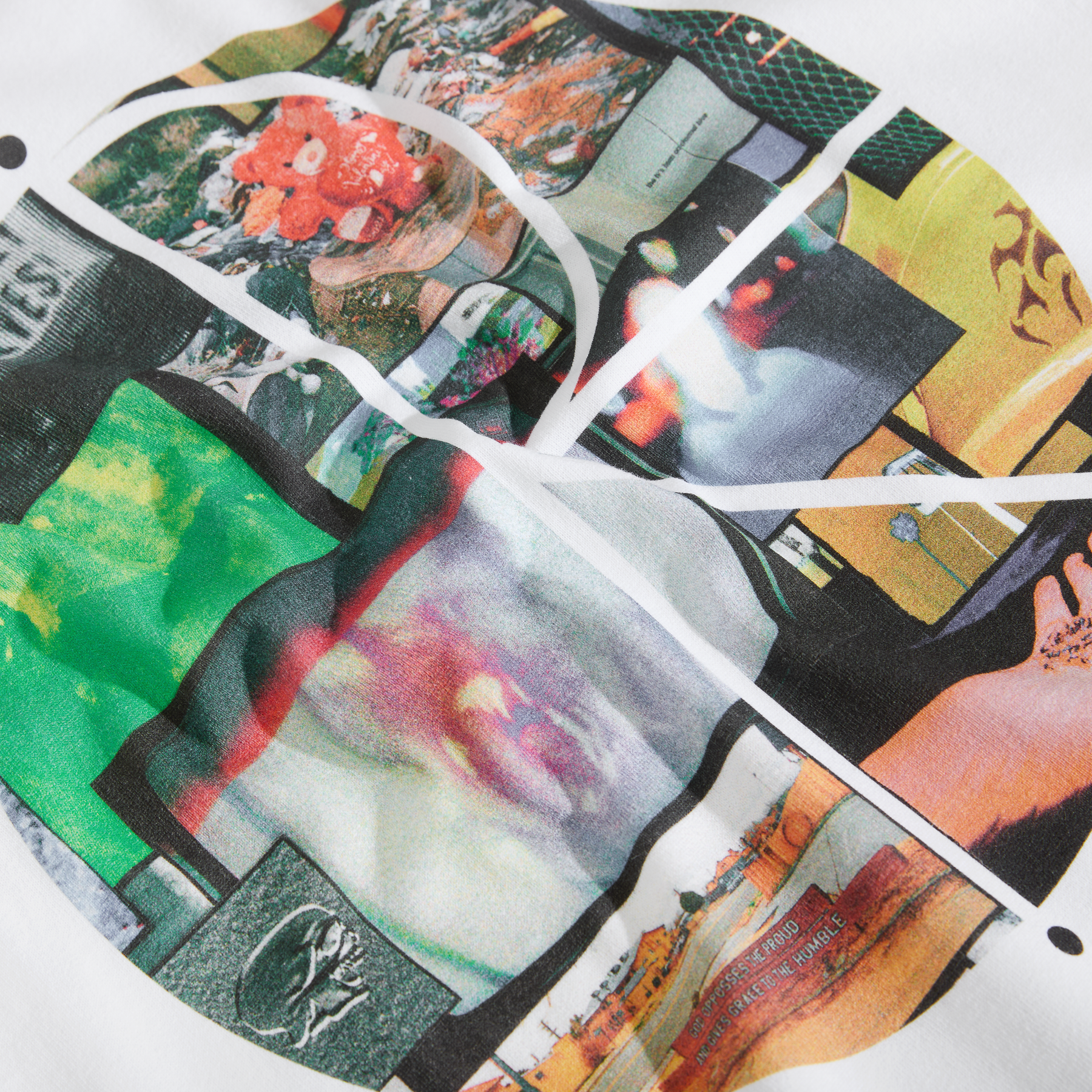 Polar Skate Co Ourselves Collage Fill Logo T-shirt - White