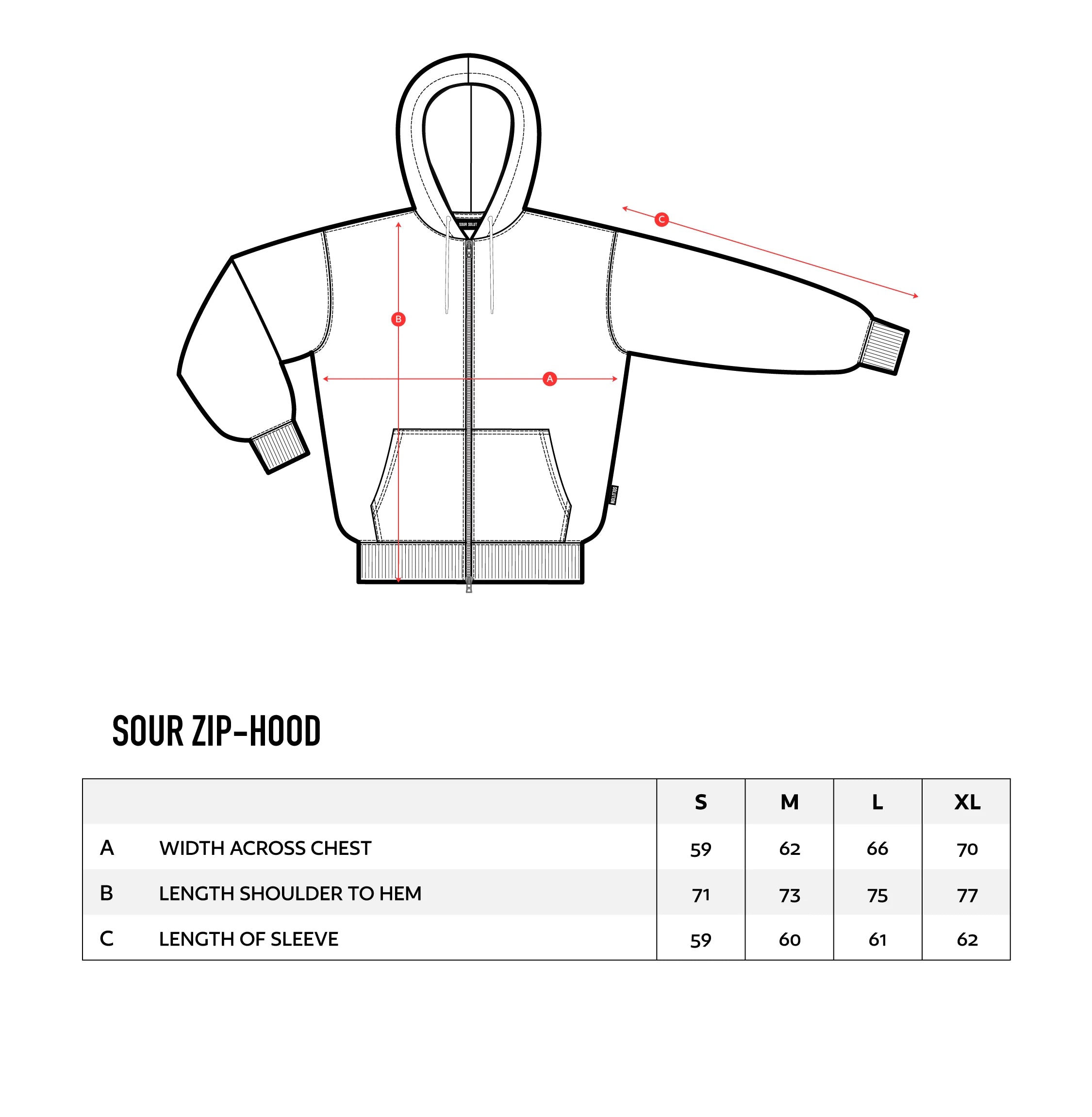 Sour Soloution Collar Quarter Zip - Black / Grey