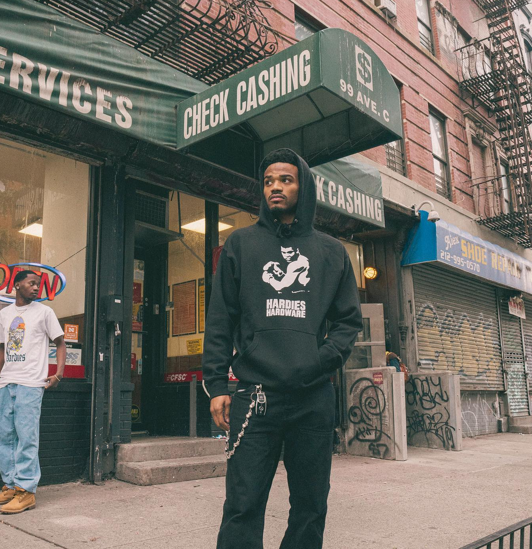 Hardies Hardware Boxer Hoodie - Black