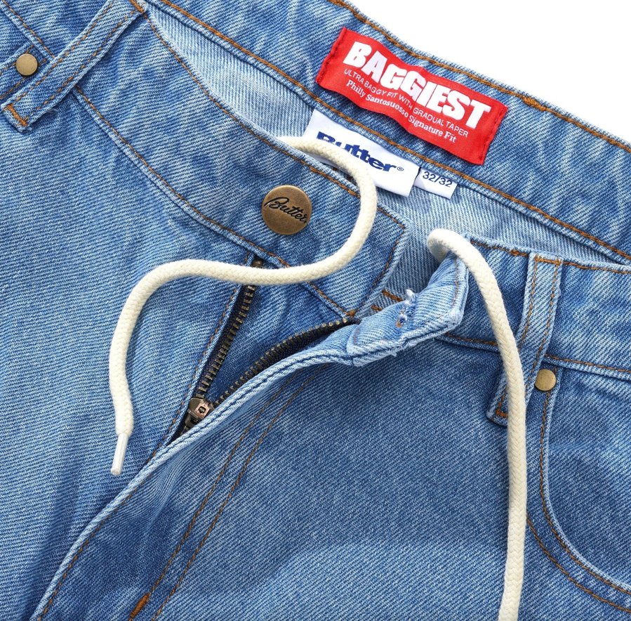 Butter Goods Santosuosso Denim Pants - Washed Indigo