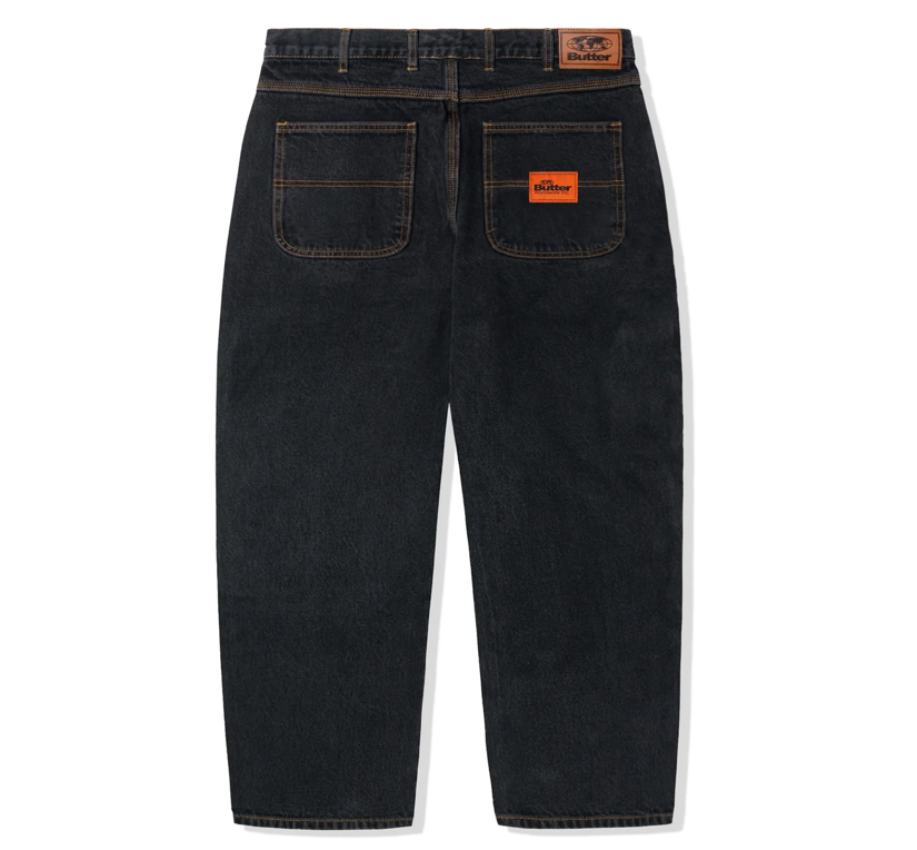 Butter Goods Santosuosso Denim Pants - Washed Black