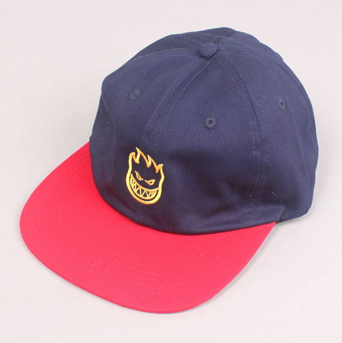Spitfire Lil Bighead Strapback 6 Panel Cap - Navy/Red/Gold