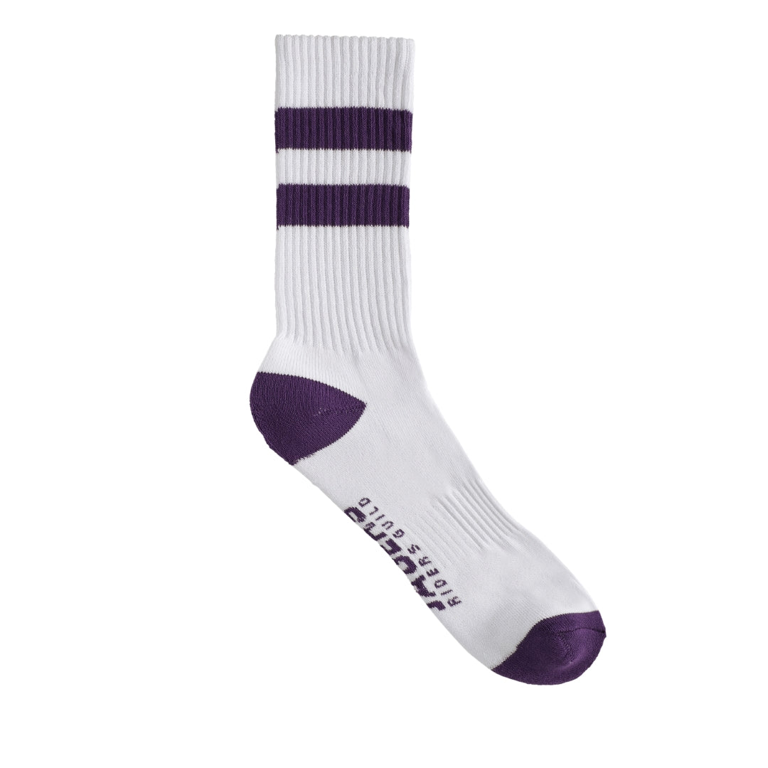 Jägers Stripe Socks - White/Purple