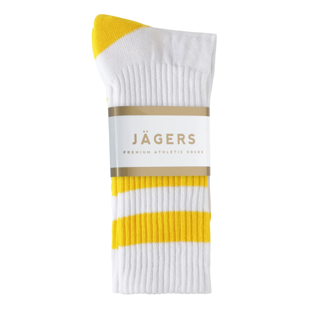 Jägers Stripe Socks - White/Yellow