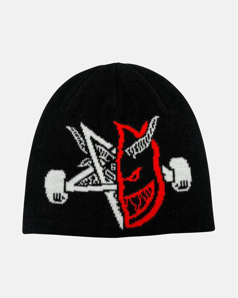 Thrasher x Spitfire Thrash & Burn Skully Beanie - Black