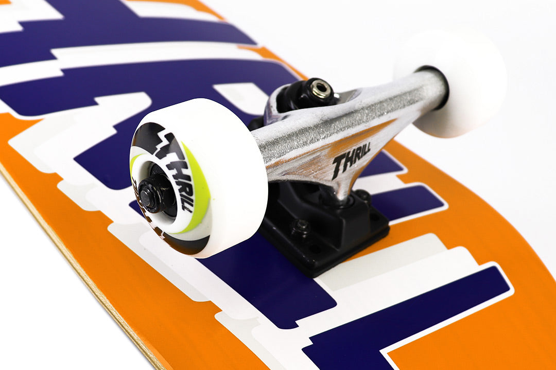 Thrill Logo Complete Skateboard - Orange