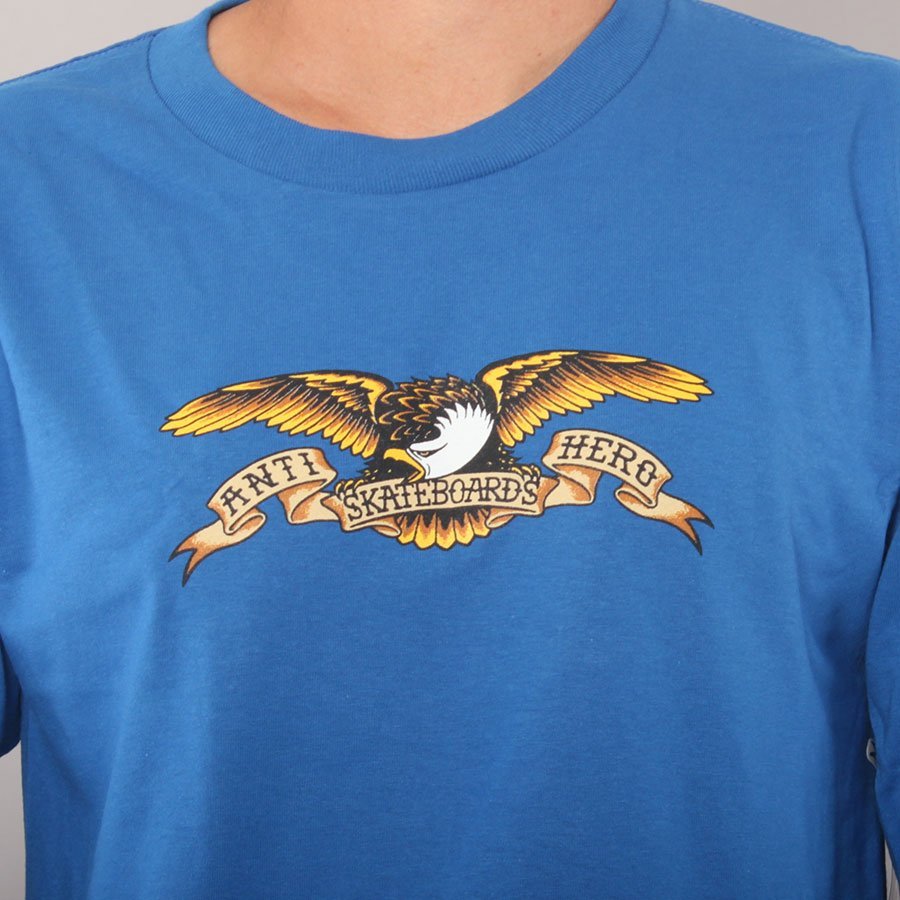 Anti Hero Eagle Youth LS T-shirt - Royal Blue