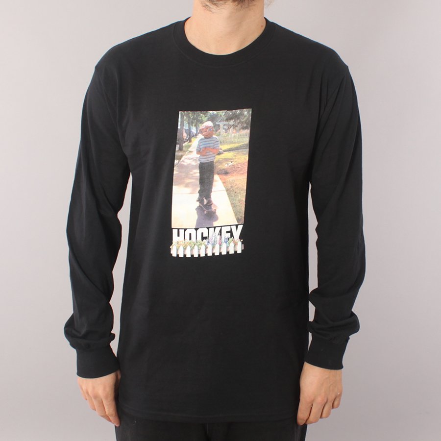 Hockey Neighbor LS T-shirt - Black