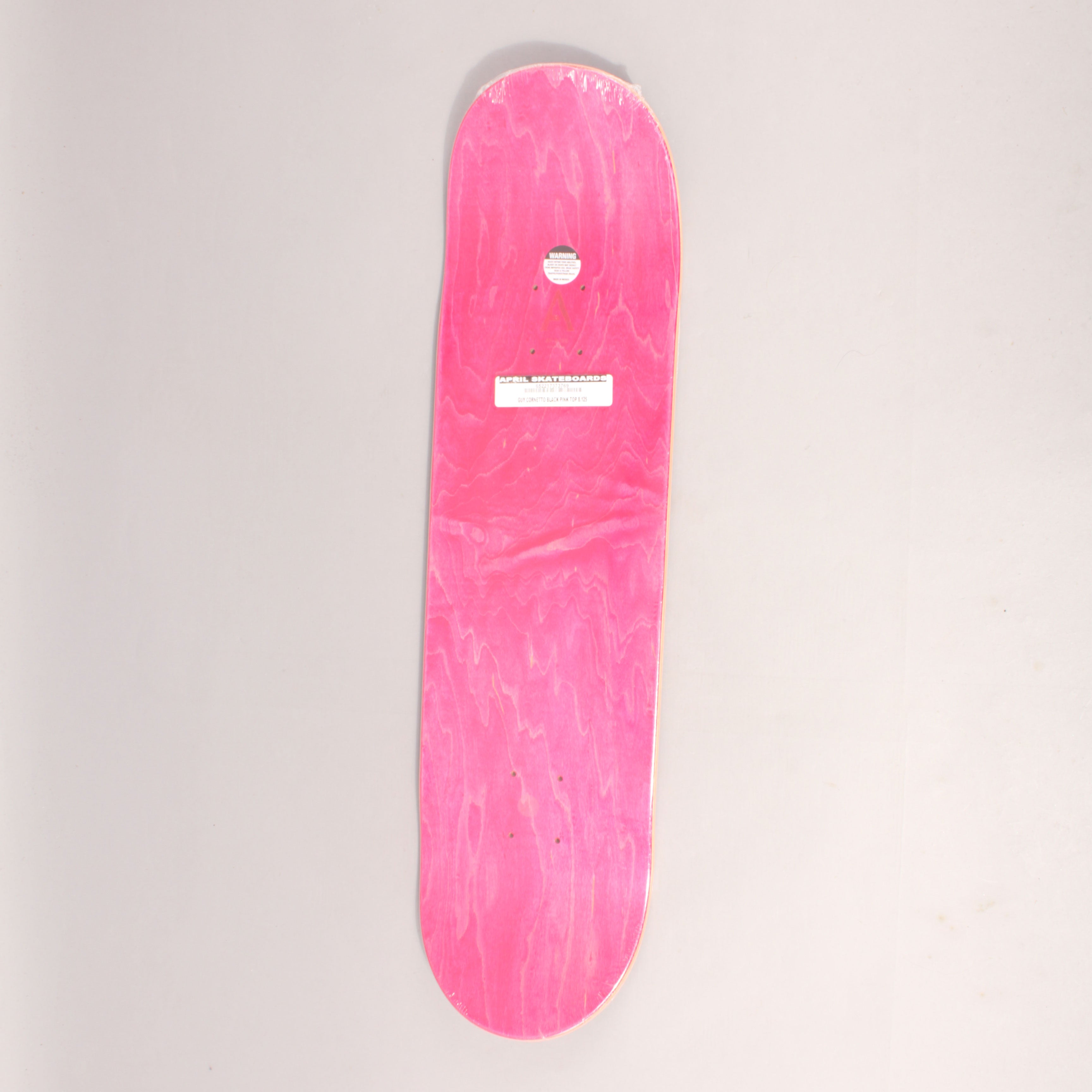 April Skateboards Team OG Logo Red Skateboard Deck