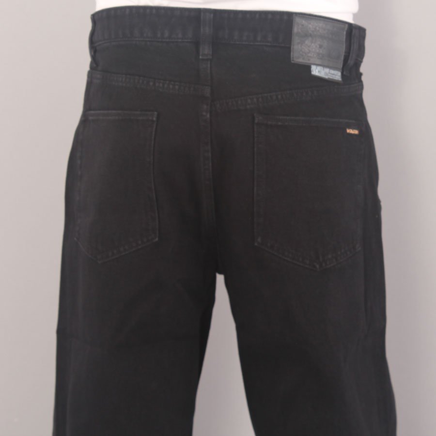 Volcom Billow Denim 18" Baggy Pants YOUTH - Black