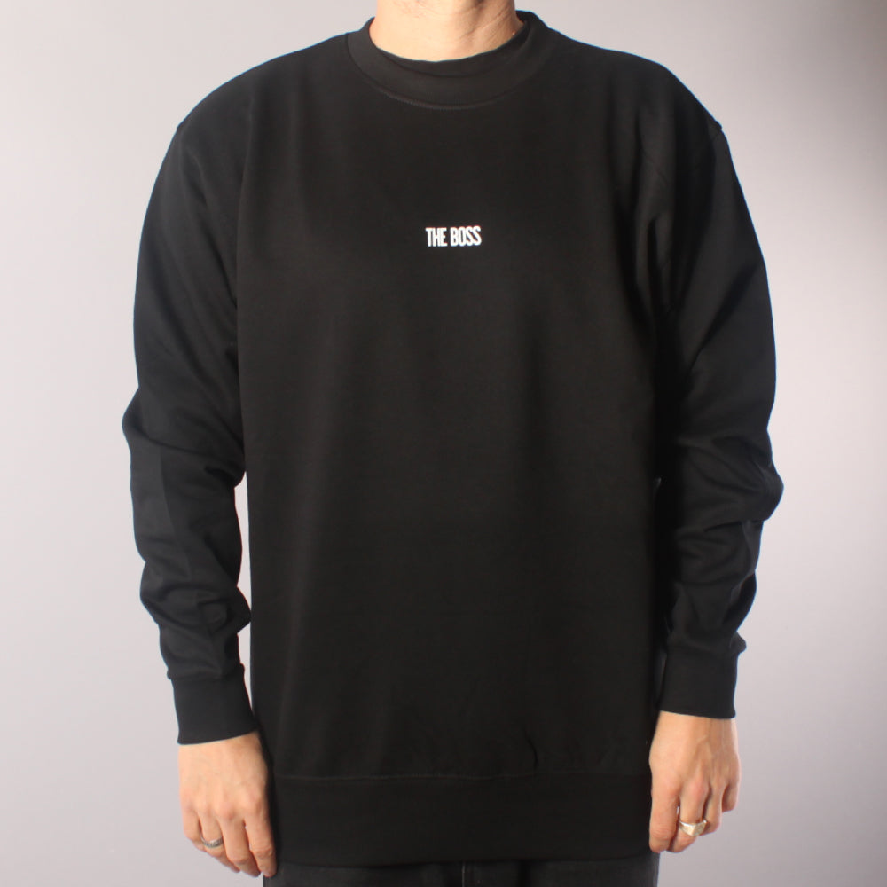 The Boss Mini Logo Crewneck Sweater - Black