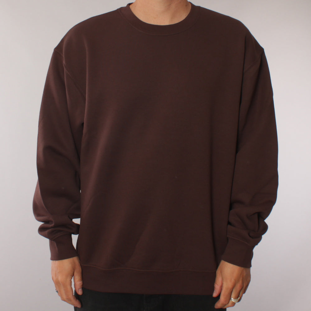 The Boss No Logo Crewneck Sweater - Dark Brown