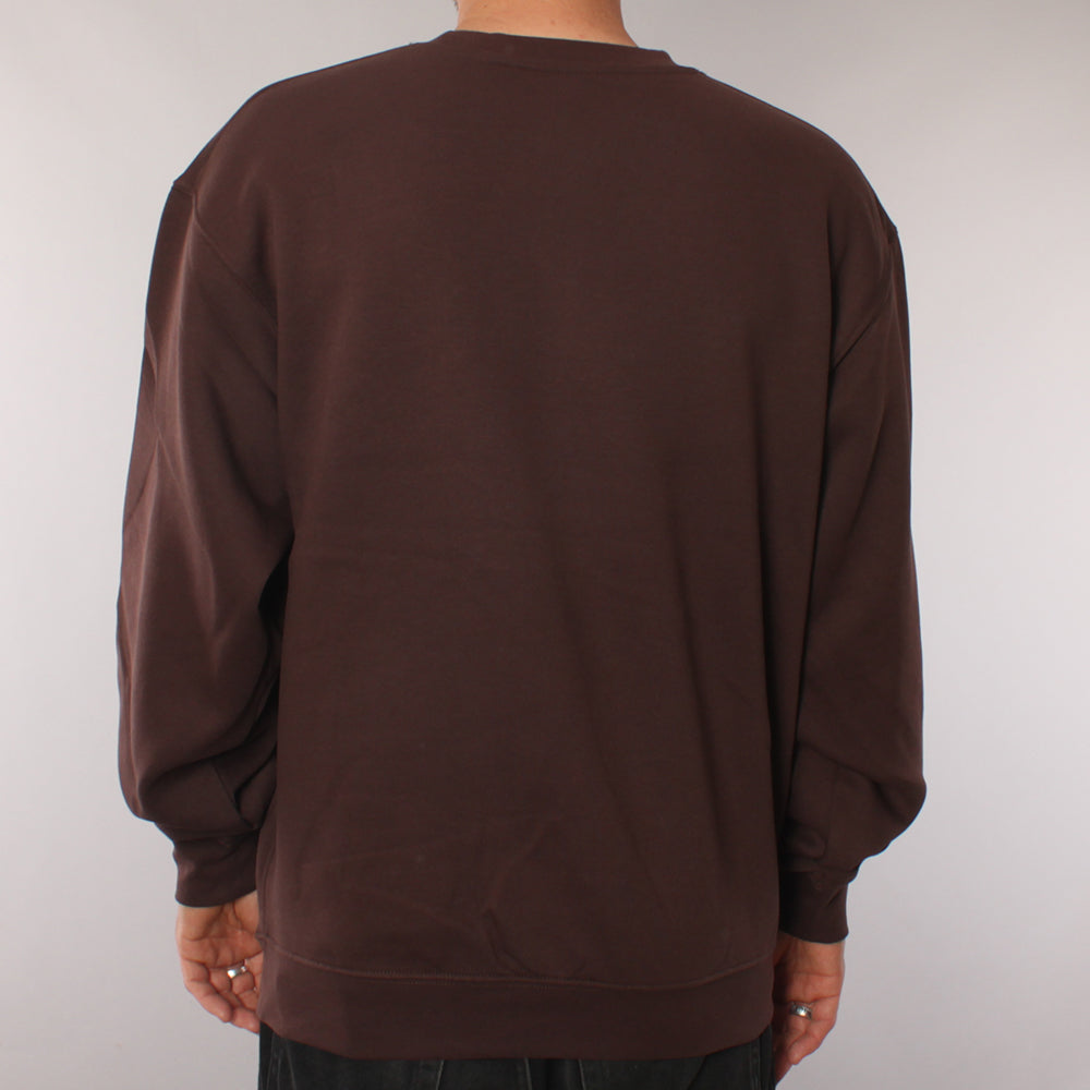 The Boss No Logo Crewneck Sweater - Dark Brown