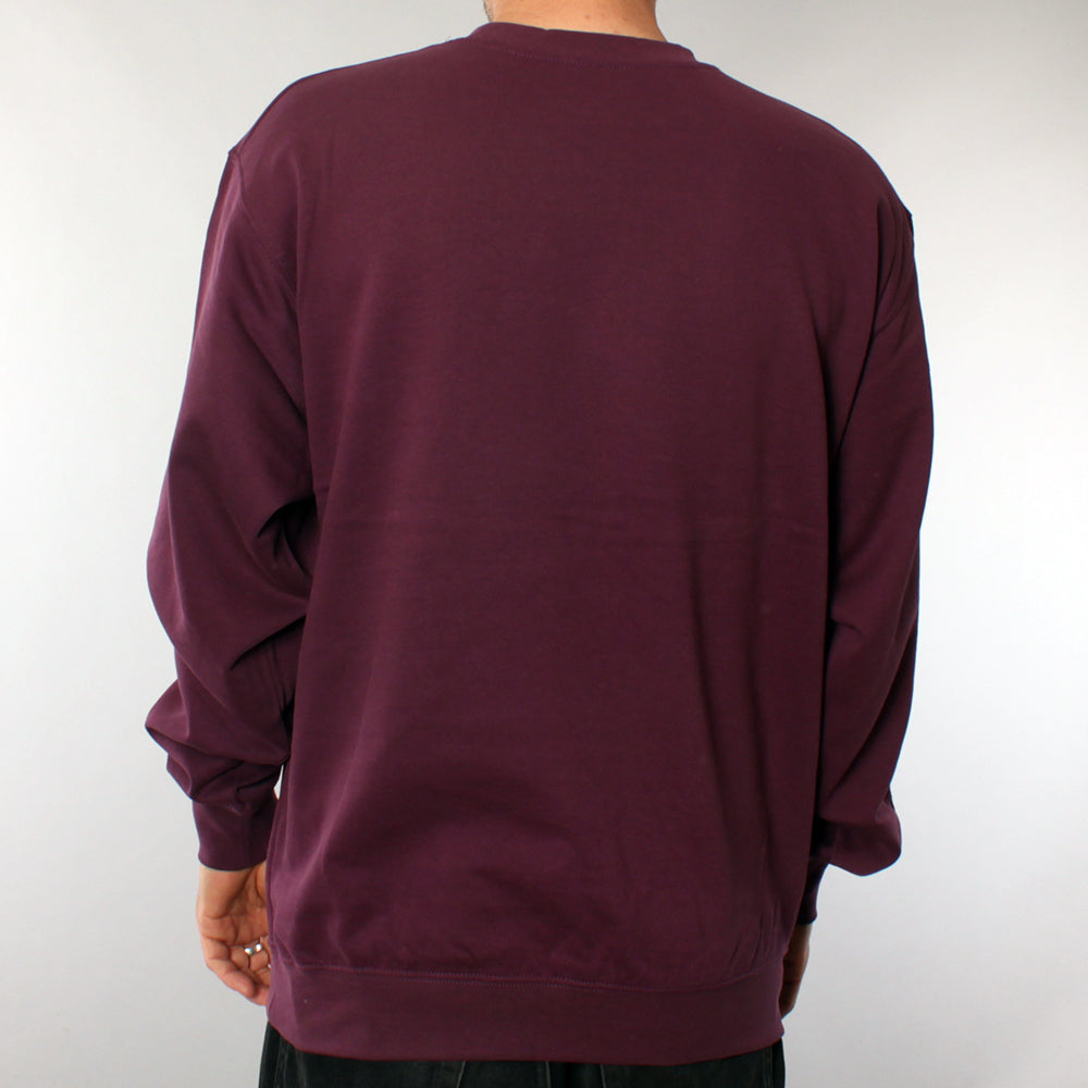 The Boss No Logo Crewneck Sweater - Marroon