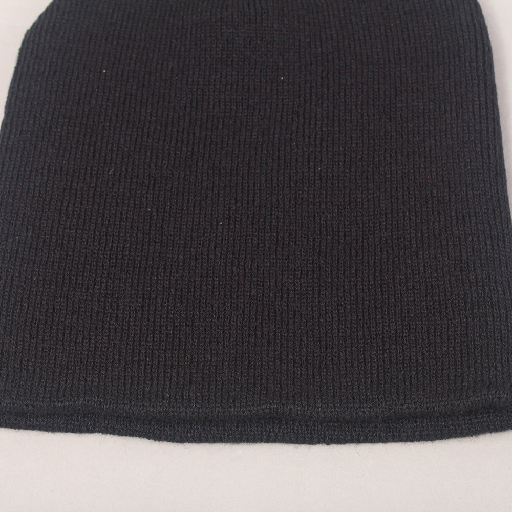 Blank No Logo Skully Beanie - Black