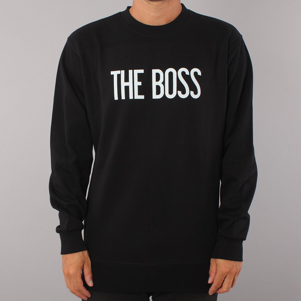 The Boss Logo Crewneck - Black