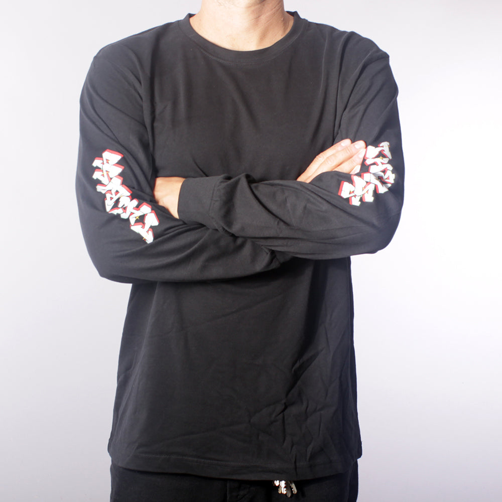 The Boss Letters LS T-shirt - Black