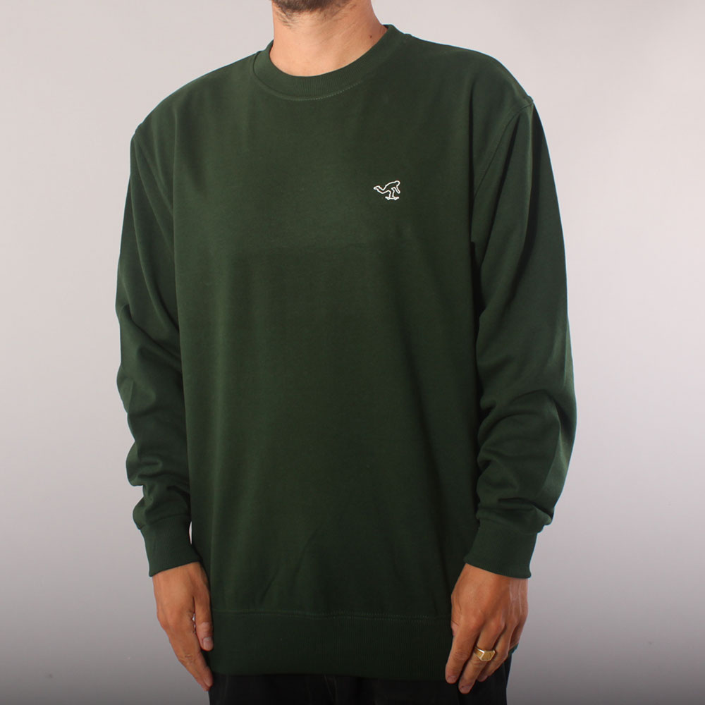 The Boss Push Crewneck Sweater - Bottle Green