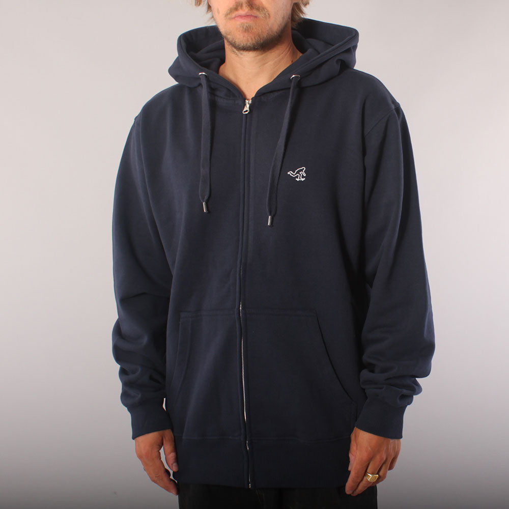 The Boss Push Zip Hood - Navy