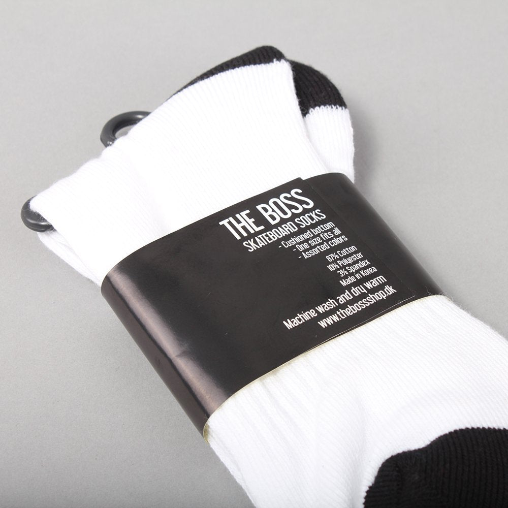 The Boss Logo Socks - White/Black
