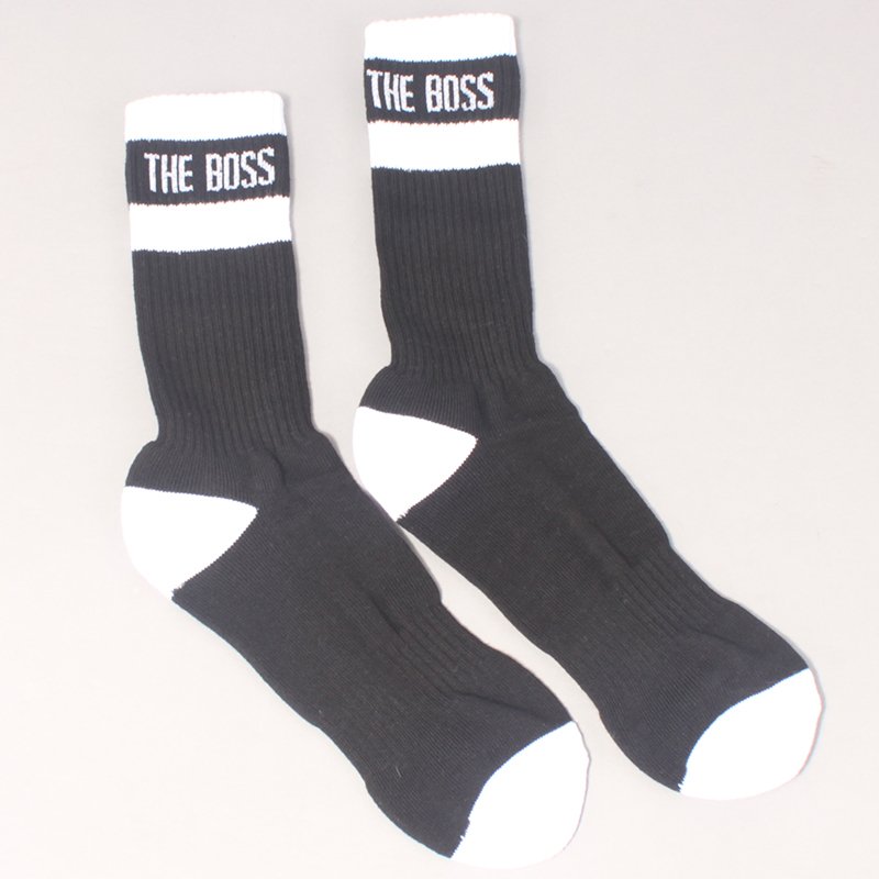 The Boss Logo Socks 2 Pack - White/Black & Black/White