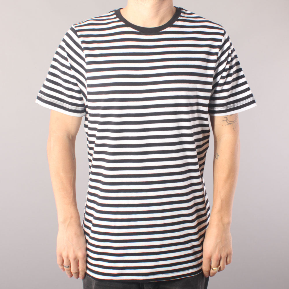 The Boss No Logo Striped T-shirt - Black/White