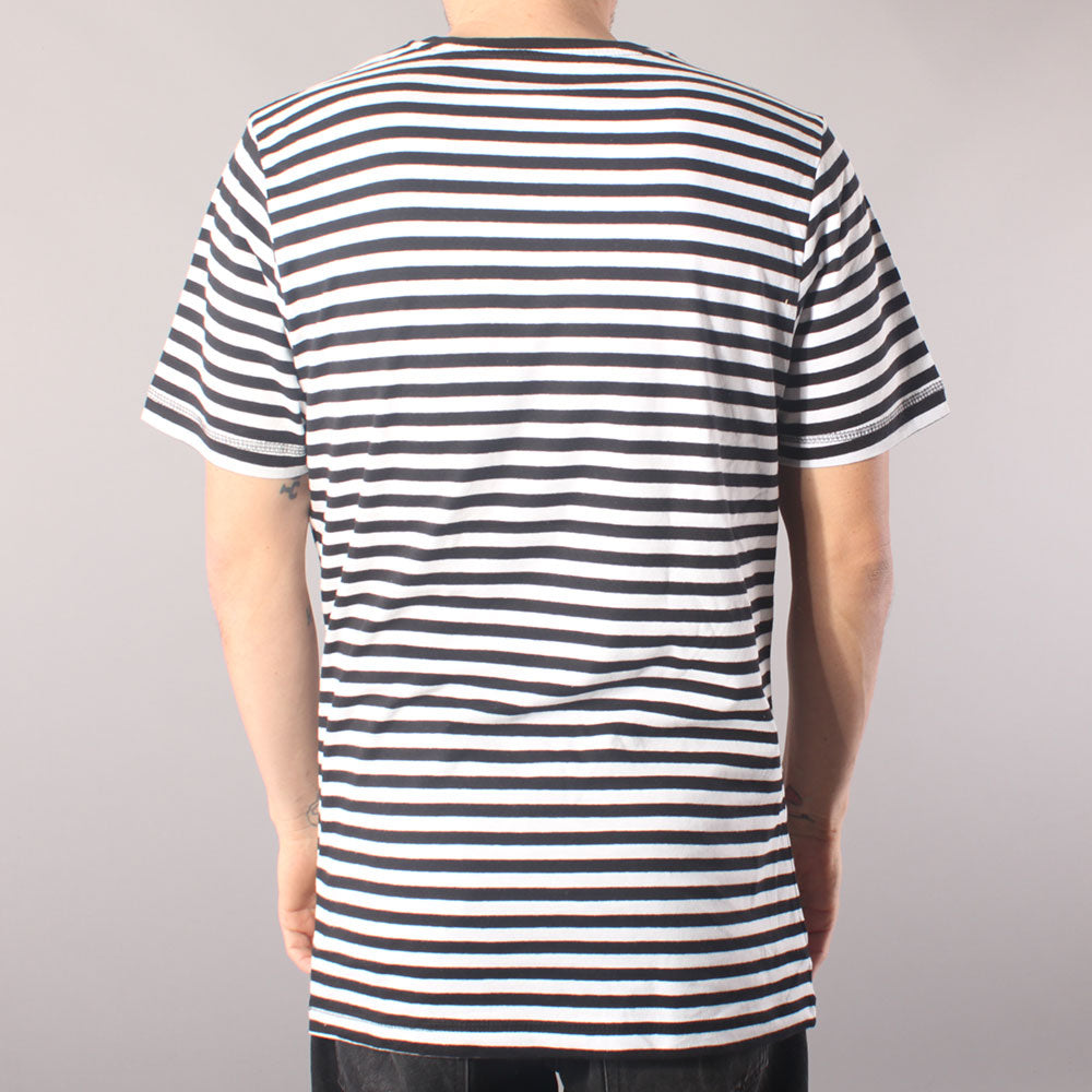 The Boss No Logo Striped T-shirt - Black/White