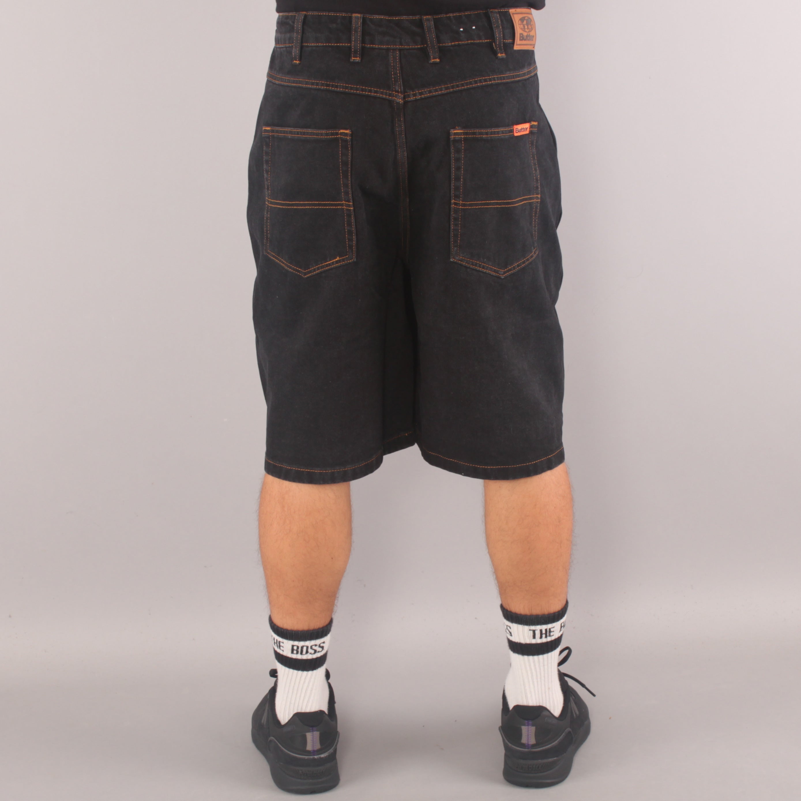 Butter Goods Baggy Denim Shorts - Washed Black