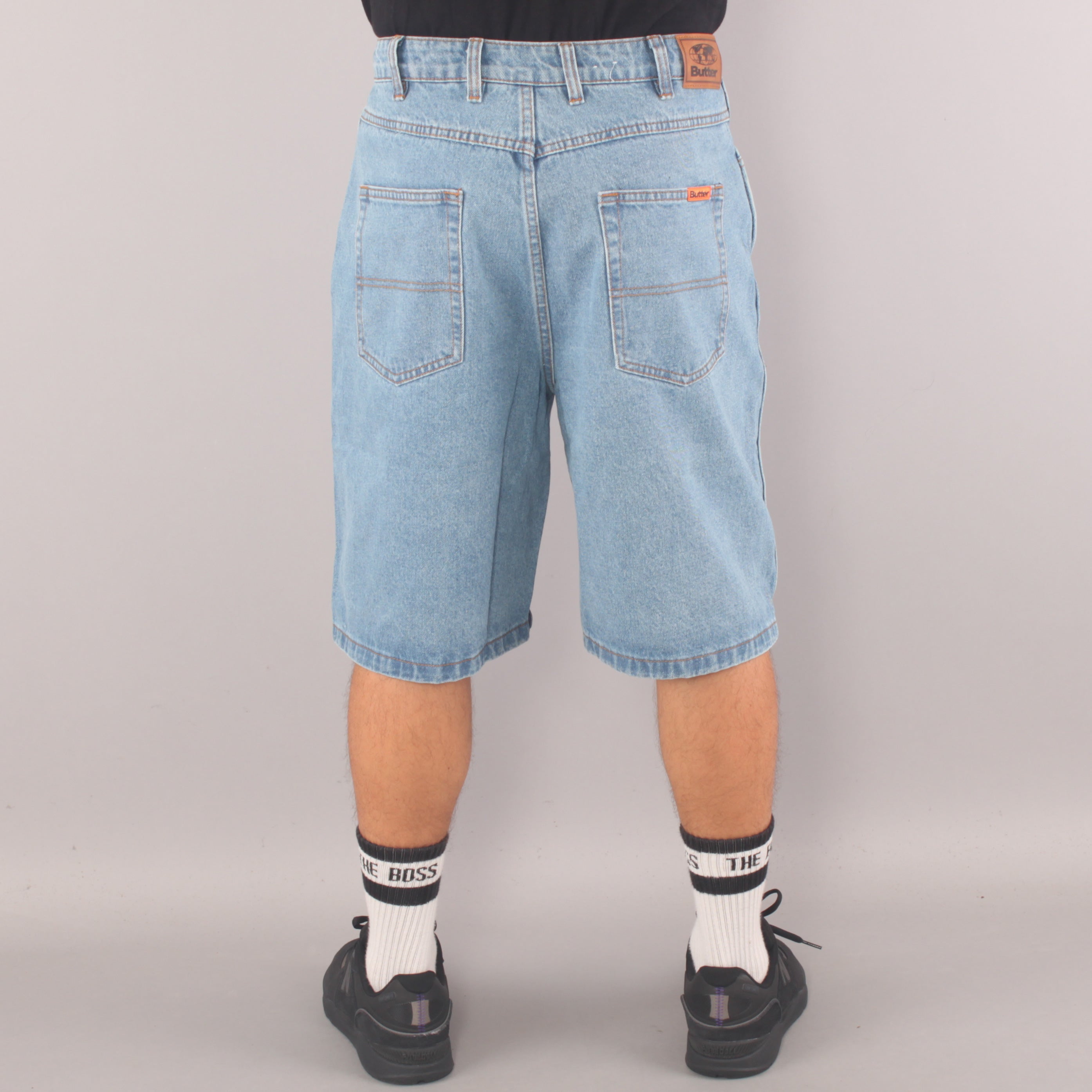 Butter Goods Baggy Denim Shorts - Washed Indigo