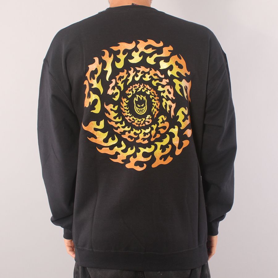 Spitfire Torched Script Crewneck - Black