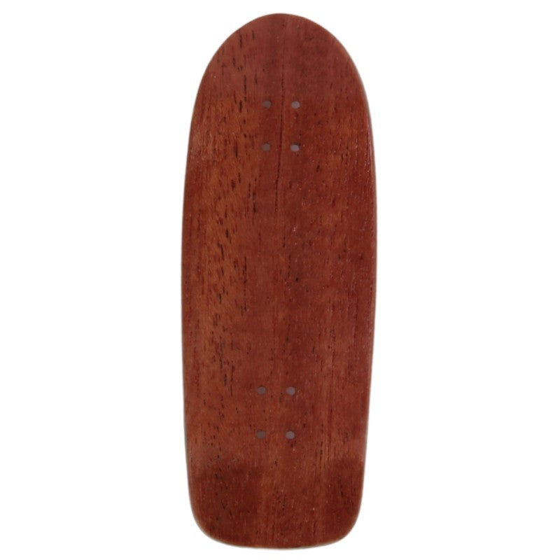 Custom Dark Wood Single Deck Fingerboard - 34mm Cruiser Shape