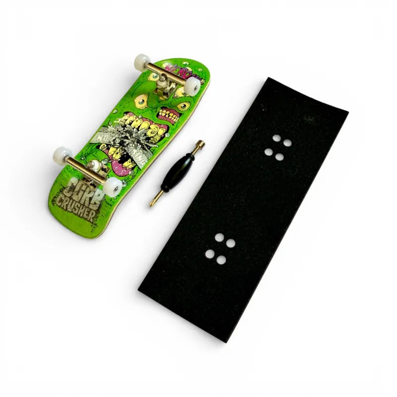 Custom X Heroin Curb Crusher Green Fingerboard - 33,8 mm