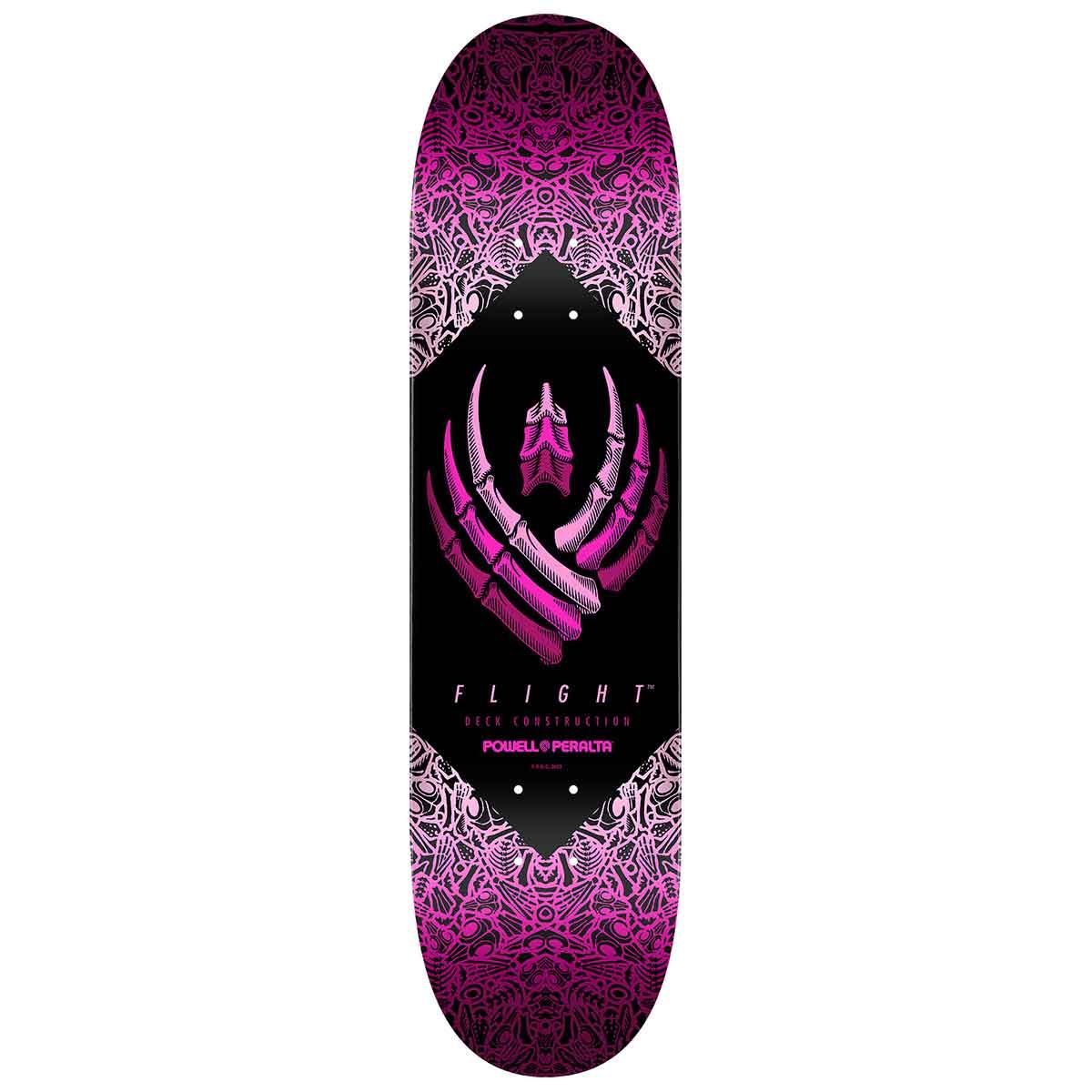 Powell Peralta Skeleton Flight Skateboard Deck Pink Foil