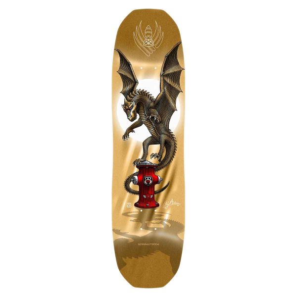 Powell Peralta Andy Anderson Hydrant Flight Skateboard Deck Gold Foil