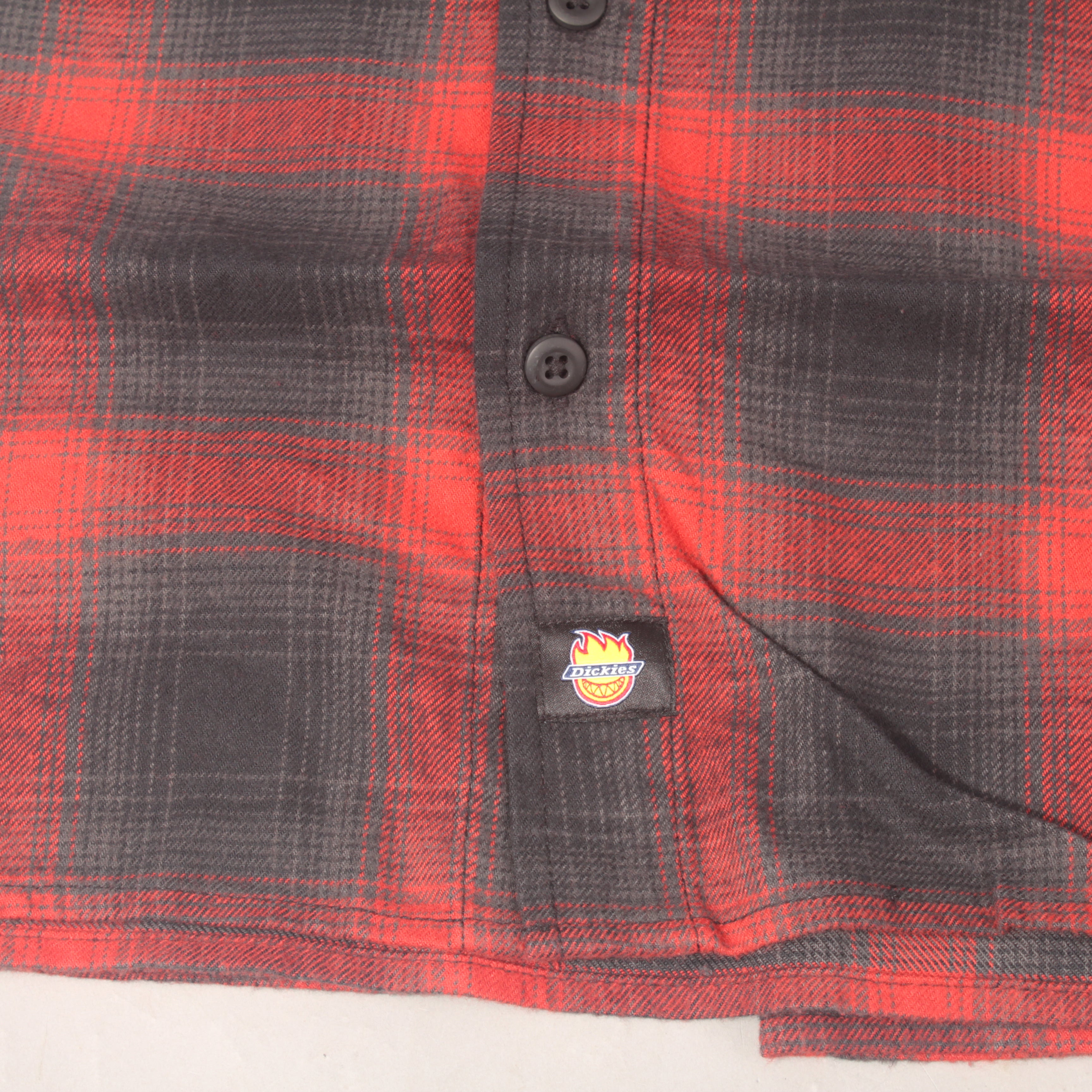 Dickies x Spitfire Flannel Skjorte - Black / Red