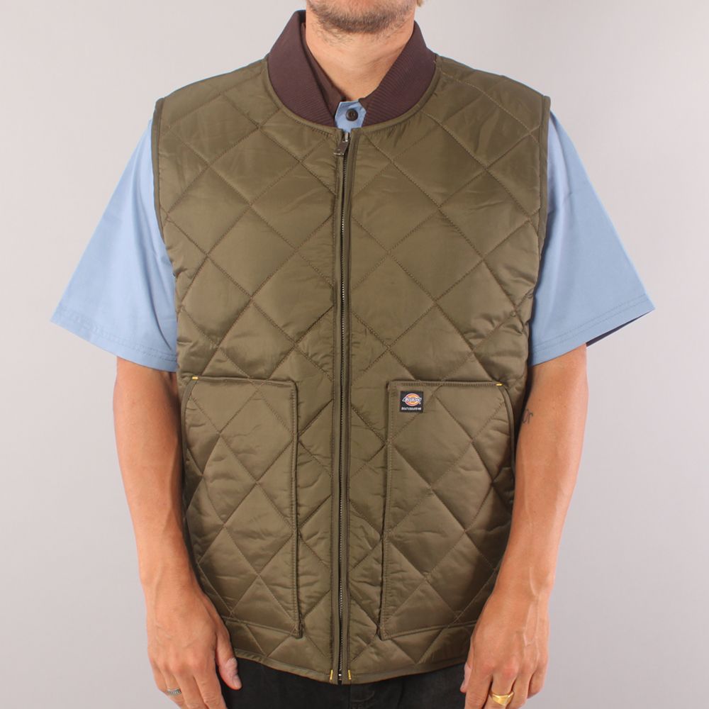 Dickies Alvarez Signature Quilted Vest - Military Green
