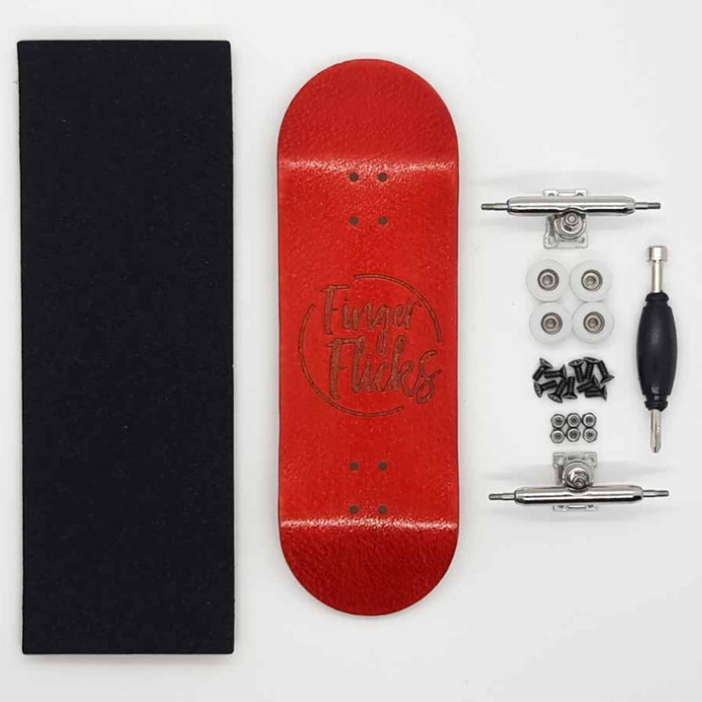 FingerFlicks Complete Fingerboard - Red Wood