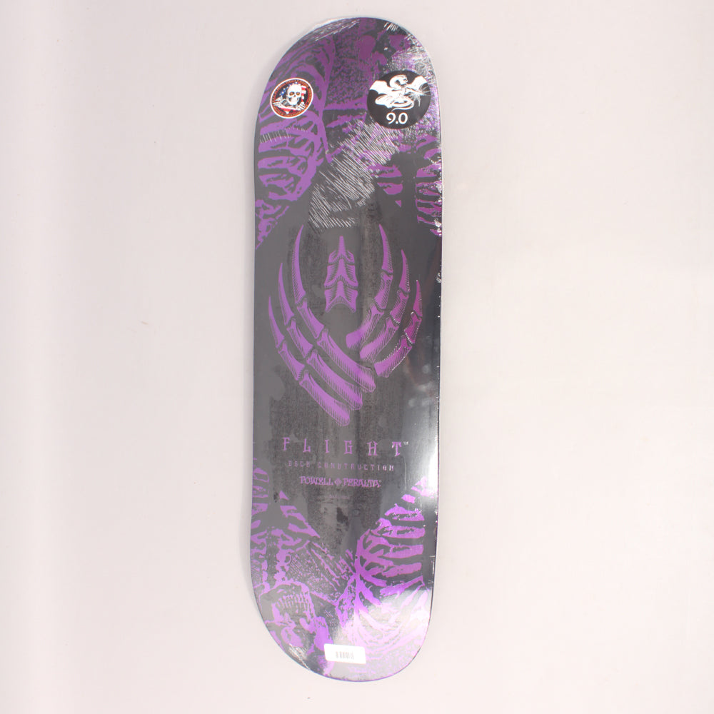 Powell Peralta Skeleton Flight Skateboard Deck Purple Foil