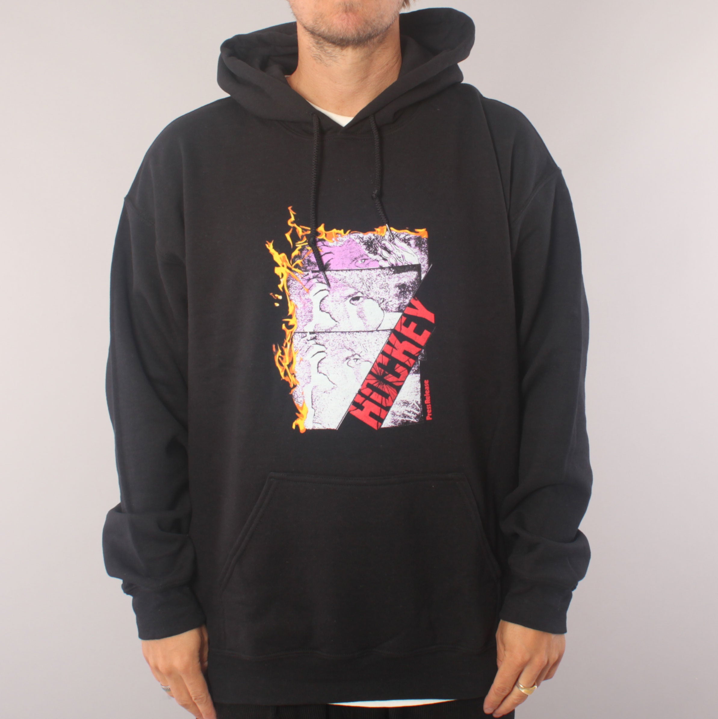 Hockey Press Release Hoodie - Black