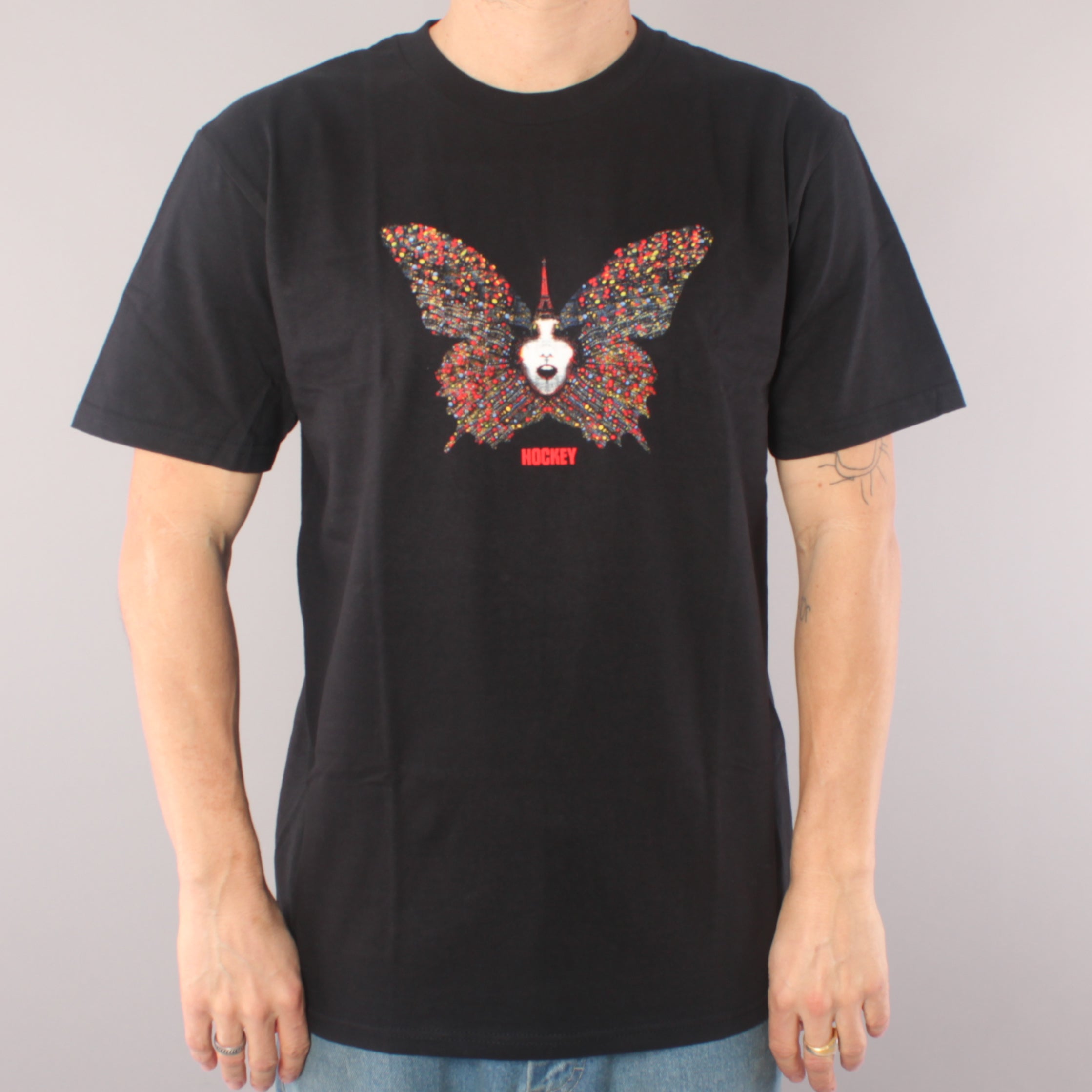 Hockey Fireworks T-shirt- Black