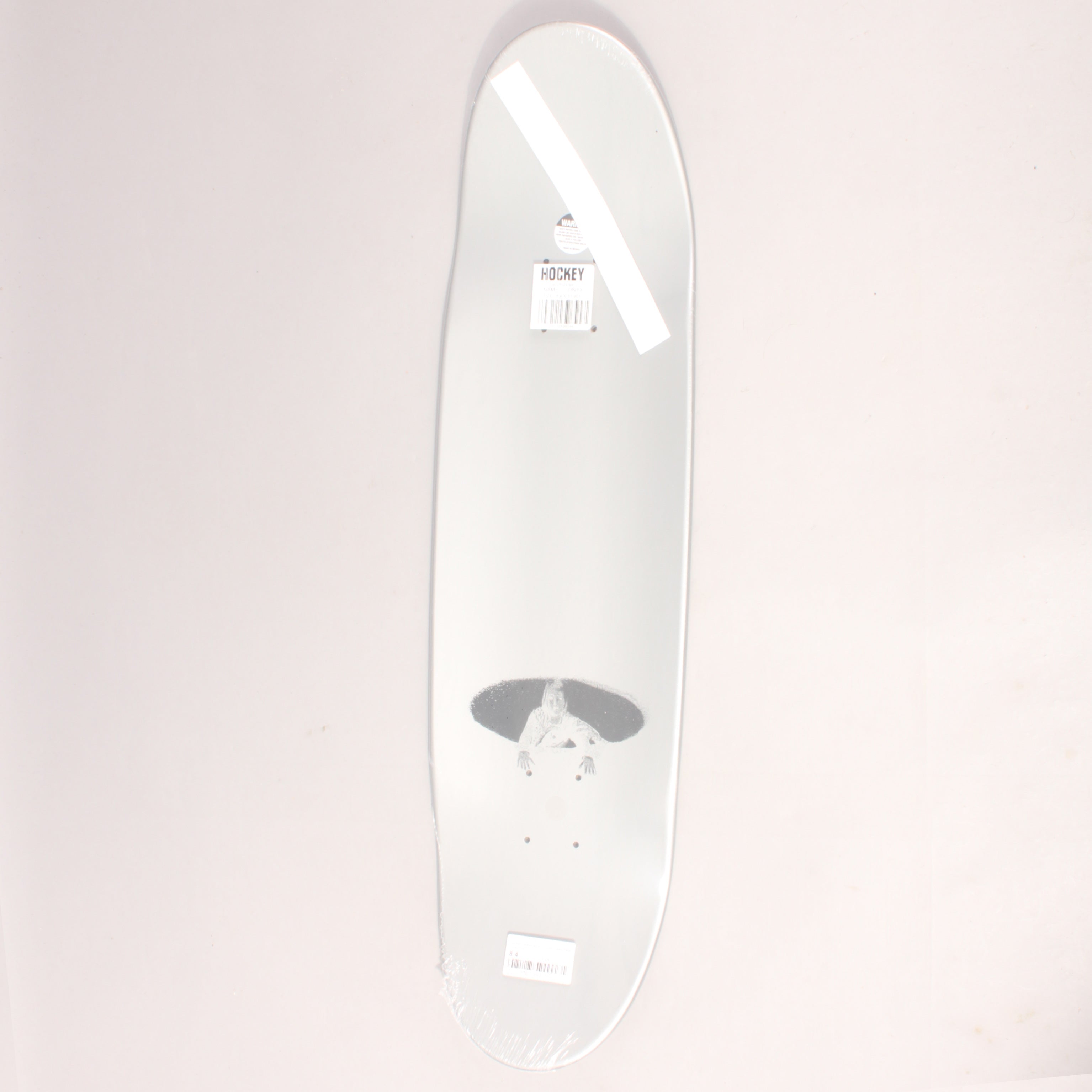 Hockey Onyx Skate Metal Silver Skateboard Deck - Egg Shape