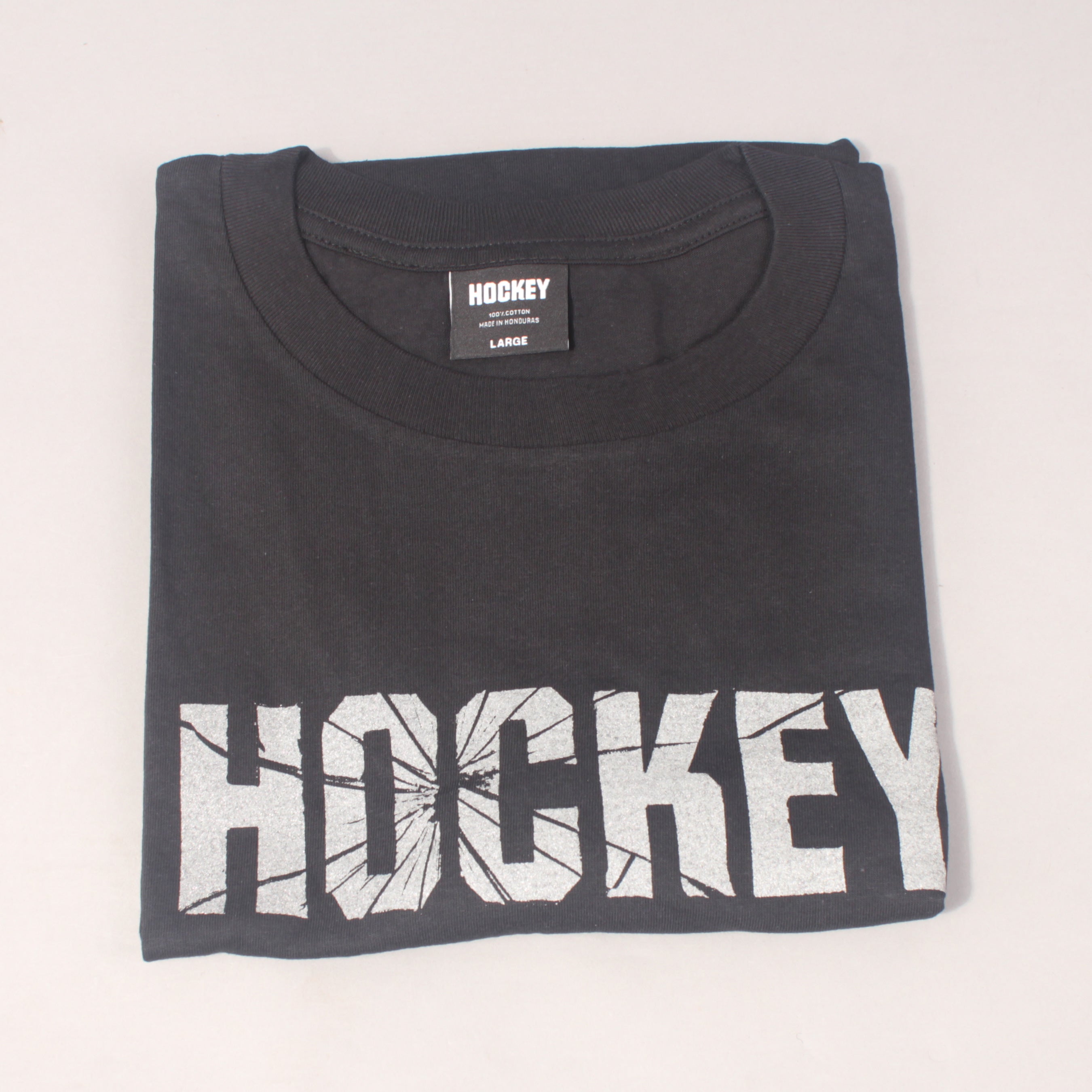 Hockey Shatter Reflective T-shirt- Black