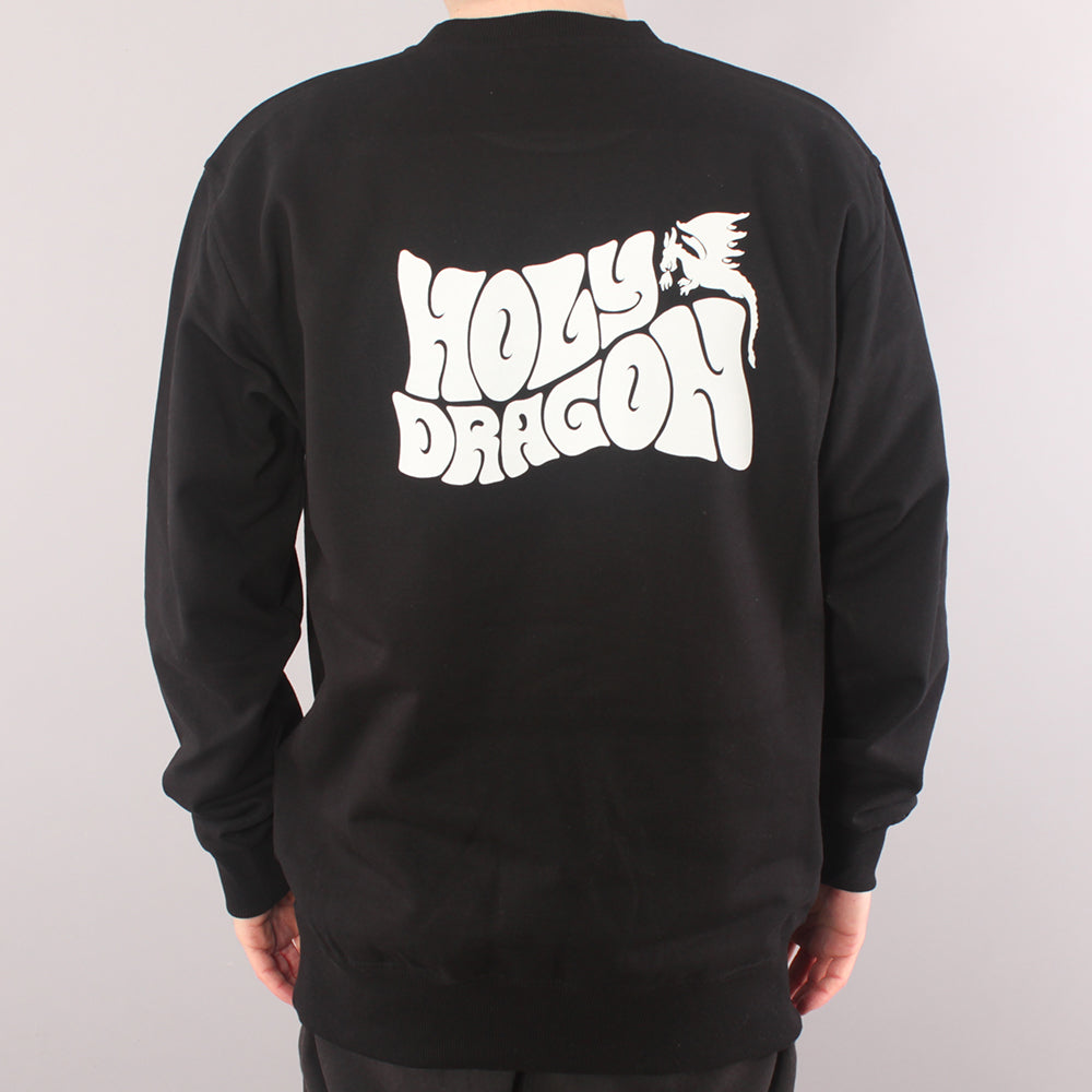 Holy Dragon Logo Crewneck - Black