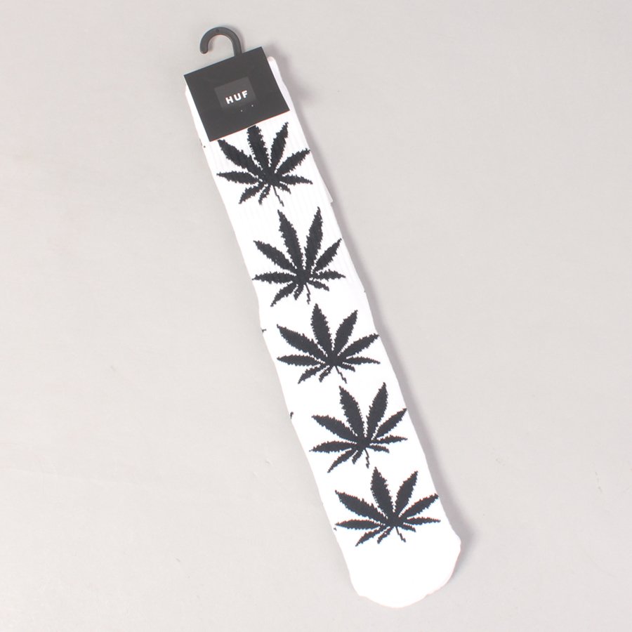 Huf Plantlife Crew Socks - White/Black
