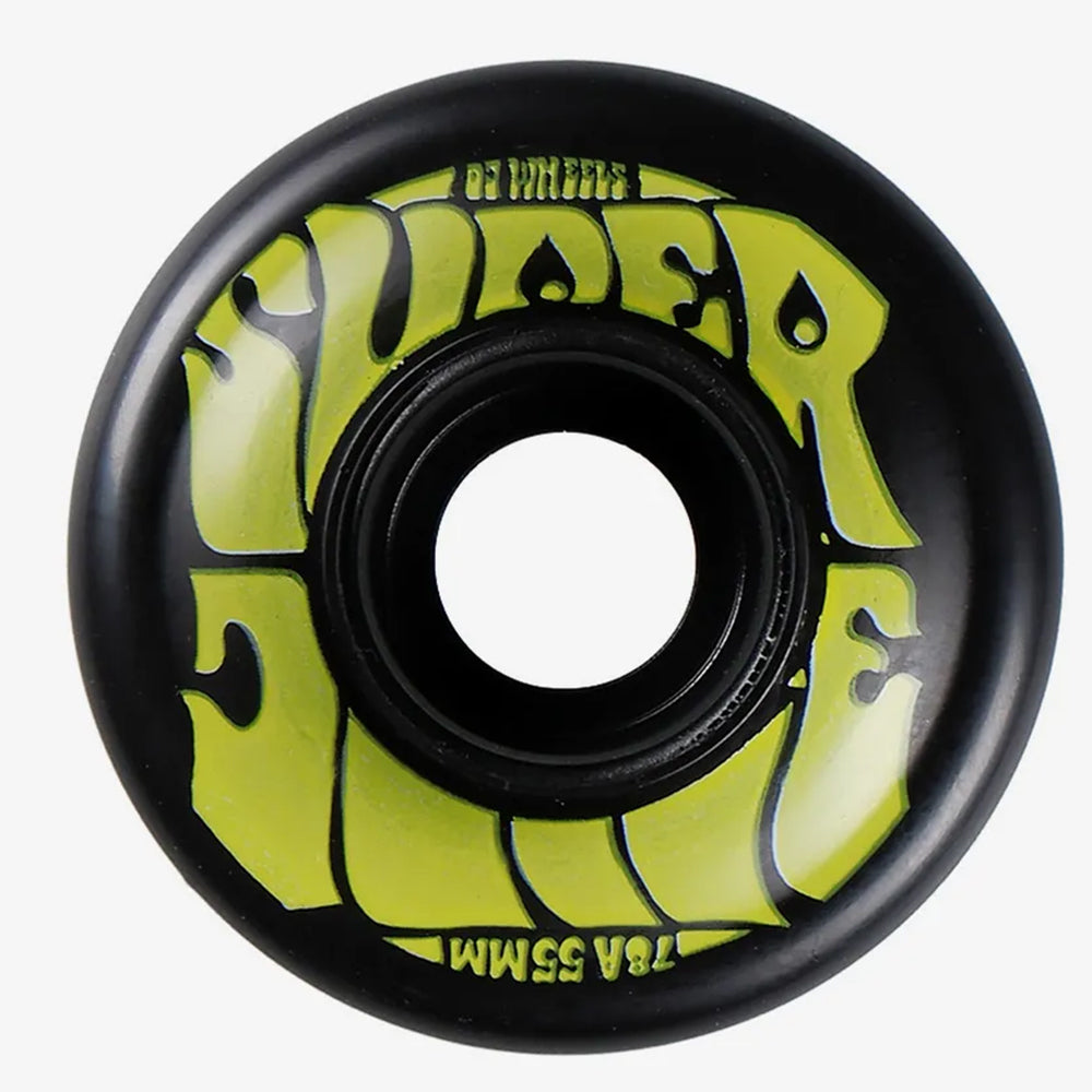 OJ Wheels Black Mini Super Juice Cruiser Wheels - 78A
