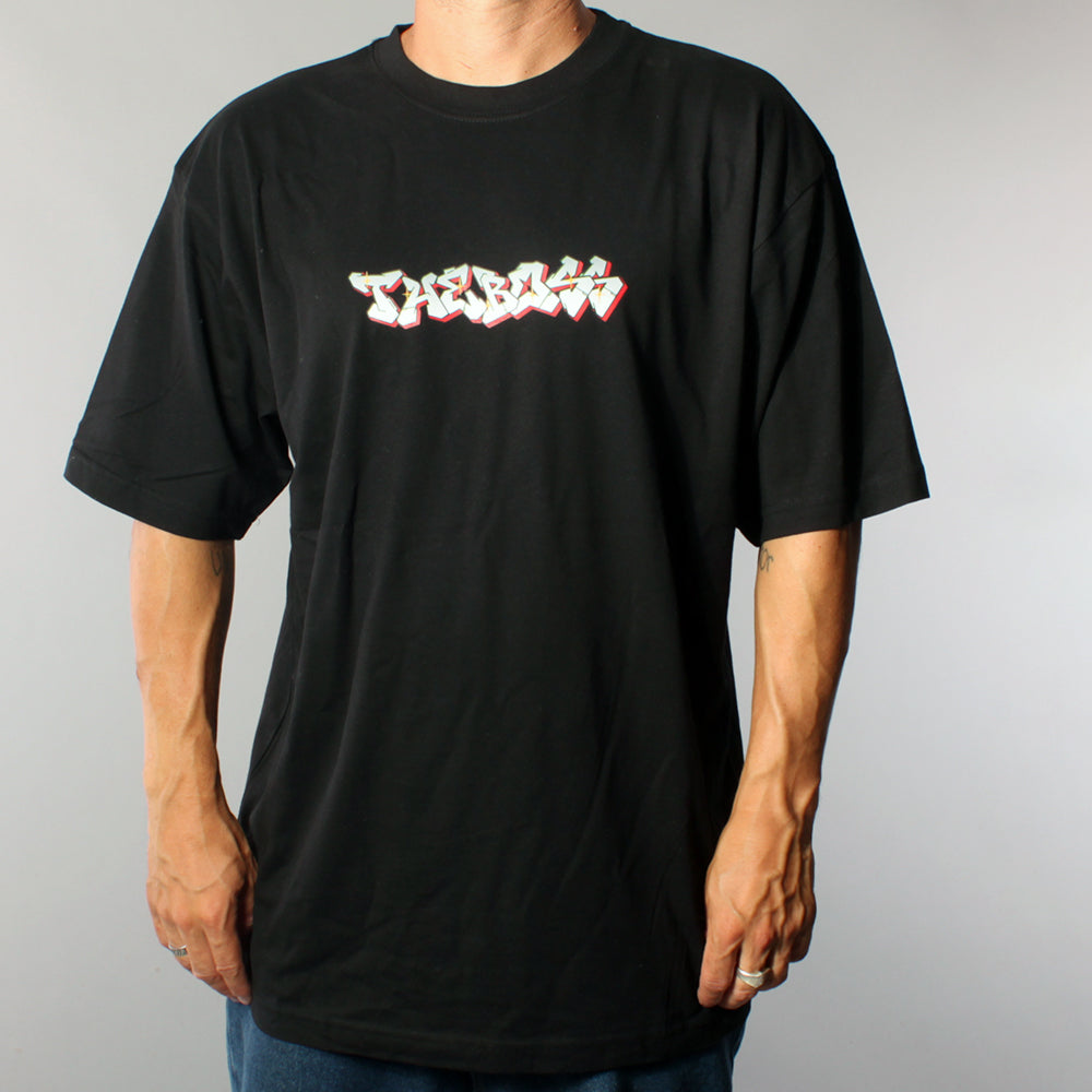 The Boss x Nicklas Beniam Letters T-shirt - Black